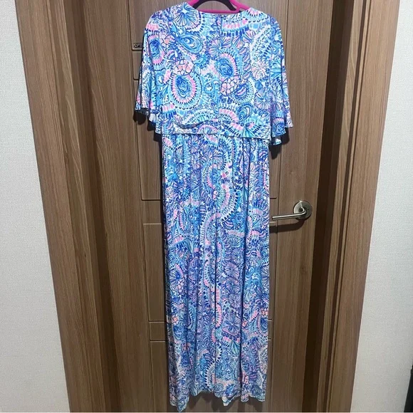 NWT Lilly Pulitzer Minka Maxi Dress Commotion in the Ocean sz 12 - Picture 2 of 15